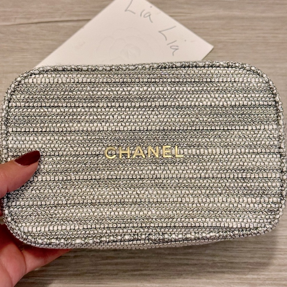 Chanel makeup bag